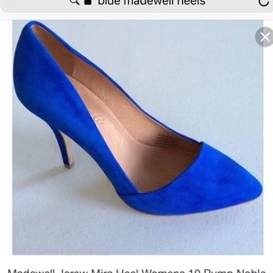 Madewell blue heels